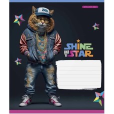 Тетрадь ученическая "Dance star" 018-3276K-1 в клетку, 18 листов