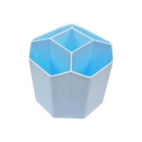 Стакан для ручек на 5 отделений WXS-2 пластик  Голубой