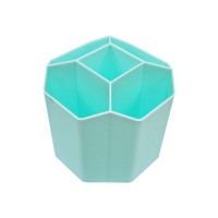 Стакан для ручек на 5 отделений WXS-2 пластик  Мятный