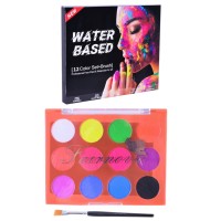 Набор для творчества "Аквагрим" CN-120 на водной основе, кисточка