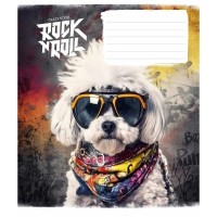 Зошит учнівський "Rock star" 012-3277L-5 в лінію, 12 аркушів