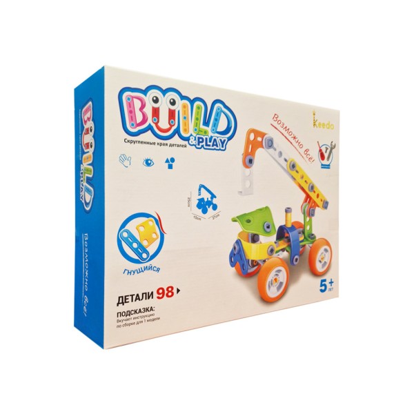 Конструктор Build&Play "Автокран" HANYE J-7702, 98 елементів