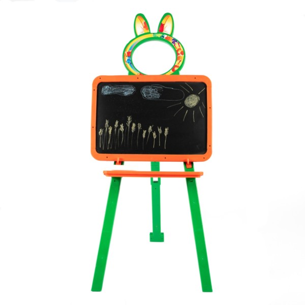 Развивающая доска для рисования магнитная 013777/3 оранжево-зелёная