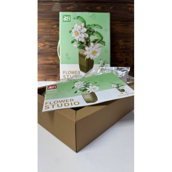 Дитячий конструктор "Квіти Epiphyllum" Flower Studio 9104A 571 деталь