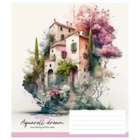 Зошит загальний "Aquarell dream" 036-3289L-4 у лінію, 36 аркушів
