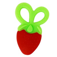 Прорезыватель силиконовый Клубника MGZ-0408-3 рифленая поверхность