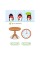 Игра-блокнот "Сгибаю-разгибаю Me and my family" 15701 английский язык