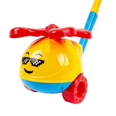 Детская игрушка-каталка Вертолет 9437TXK в сетке Желтый