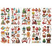 Набор детских временных тату "Рождество и Новый год №4" christmas-tatoo-set-10-4