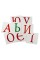 Розвиваючі картки "Українські Букви" (110х110 мм) 67146  укр. мовою