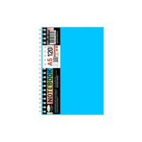 Блокнот А5 АП-1509(Blue) 120 листов, пружина сбоку