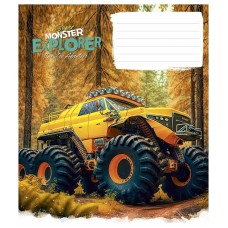 Тетрадь ученическая "Super Monster" 012-3293L-4 в линию, 12 листов