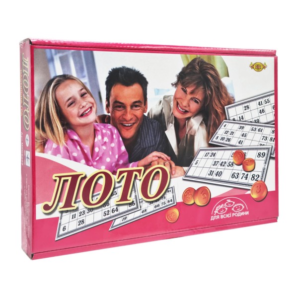 Настольная игра "Лото" MKC0202 правила игры на рус. и укр. языках