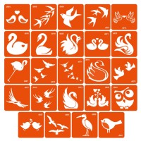 Набор трафаретов для био-тату «D - птички» d-simple_24_1