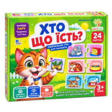 Детская развивающая игра "Кто что ест?" 86072 на укр. языке