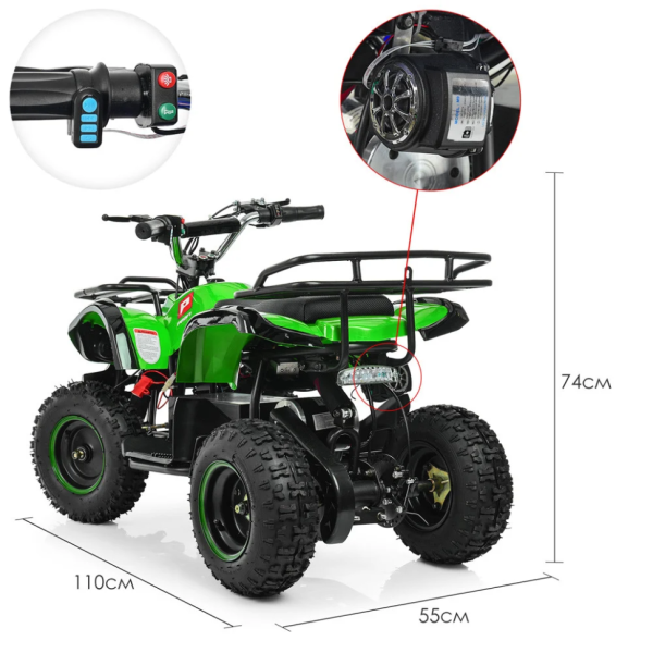 Дитячий електромобіль Квадроцикл Profi HB-EATV800N-5(MP3) V3 до 20 км/год