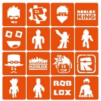 Набор трафаретов для био-тату «Roblox» Roblox_simple-16