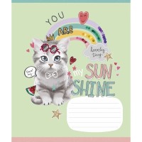 Зошит учнівський "I love you" 012-3295L-4 в лінію, 12 аркушів