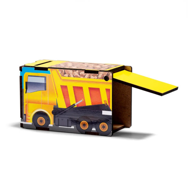 Деревянная настольная игра "Автопарк" Ubumblebees (ПСД082) PSD082 сортер-комодик