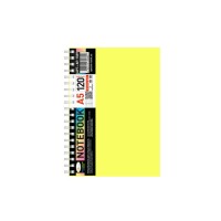 Блокнот А5 АП-1509(Yellow) 120 аркушів, пружина збоку