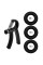 Набір кистьових еспандерів кільце+еспандер ножиці Power Grip Set3 NE-1589-60