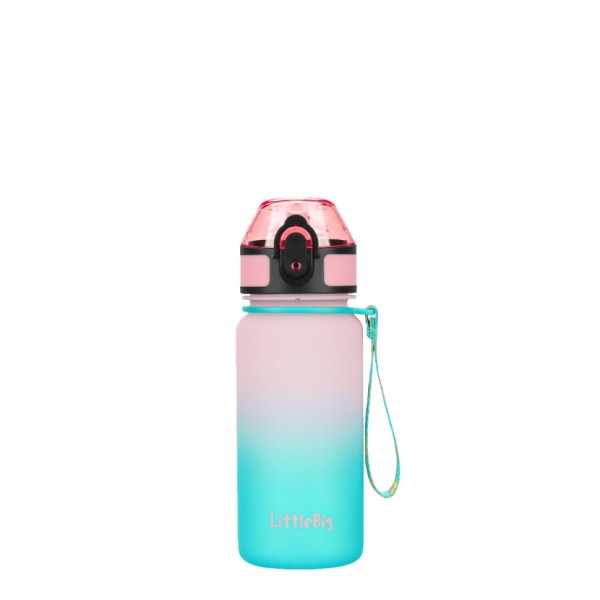 Детская бутылка для воды LittleBig UZSPACE 3020(Pink-Blue) 350 мл, розовато-голубая
