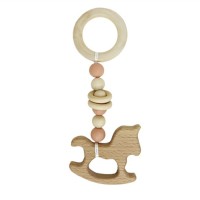 Грызунок деревянный MGZ-0410(Peach) Лошадка