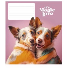 Тетрадь ученическая "It's a magic love" 012-3300L-2 в линию, 12 листов