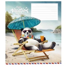 Тетрадь ученическая "Cool vacation" 018-3318L-2 в линию, 18 листов