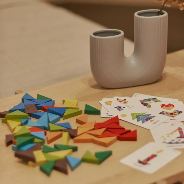 Деревянная игра "Треугольная мозаика" Igroteco 900194, 64 детали