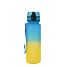 Пляшка для води UZSPACE 3026(Yellow-Blue) 500 мл, жовто-блакитна