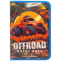 Папка для ручного труда на молнии А4 "Offroad muddy road" АП-1002-8