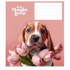 Тетрадь ученическая "It's a magic love" 012-3300L-5 в линию, 12 листов
