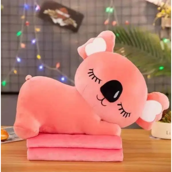 Детская мягкая игрушка "Коала" L1129(Pink) игрушка с пледом, размер 50 см