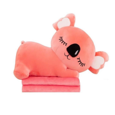 Дитяча м'яка іграшка "Коала" L1129(Pink) іграшка з пледом, розмір 50 см