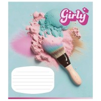Зошит учнівський "Girly" 024-3330L-4 в лінію, 24 аркушів