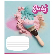 Тетрадь ученическая "Girly" 024-3330L-4 в линию, 24 листов