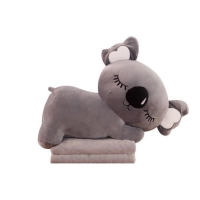 Дитяча м'яка іграшка "Коала" L1129(Grey) іграшка з пледом, розмір 50 см
