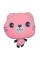 Дитяча м'яка іграшка "Кішечка" L1128(Pink) іграшка з пледом, розмір 40 см