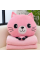 Дитяча м'яка іграшка "Кішечка" L1128(Pink) іграшка з пледом, розмір 40 см