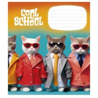Тетрадь ученическая "Cool School" 012-3307L-4 в линию, 12 листов