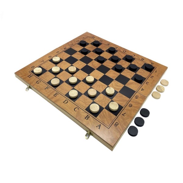 Набор настольных игр "Шахматы, нарды, шашки 3 в 1" Set 3 NE-LG-6 игровая платформа 30х30 см