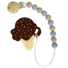 Силиконовый прорезыватель "Мороженое" MGZ-0507(Brown)