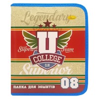 Папка для тетрадей на молнии "Legendary college club" АП-1001-10
