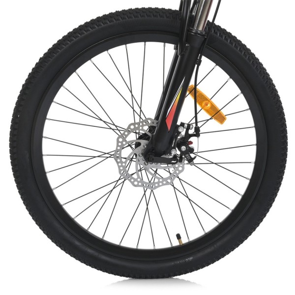 Велосипед MTB2401-1, 24 дюймів, алюмінієва рама 11 Shimano 21SP червоно-чорний