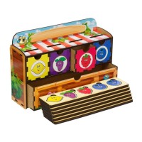 Дерев'яна настільна гра "Ягоди" Ubumblebees (ПСД010) PSD010 сортер-комодик