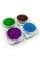 Набор глиттера для био-тату «Базовый №3» glitter-set-4x-3, 4 цвета