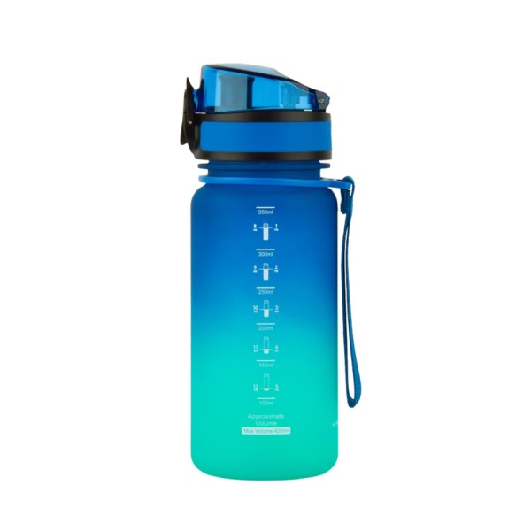 Пляшка для води UZSPACE 3034(Blue-Green) 350 мл, синьо-зелена