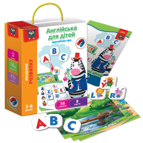 Игра развивающая "Английский для детей" VT5411-09 магнитная