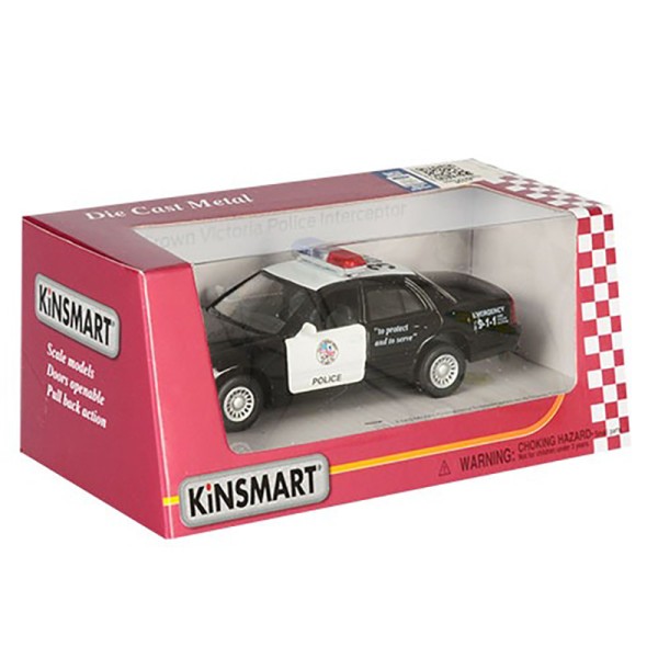 Машинка инерционная "Ford Crown Victoria Police Interceptor" KT5327W масштаб 1:36